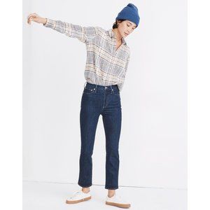 Madewell Slim Demi Boot Jeans in Midwick Wash 33